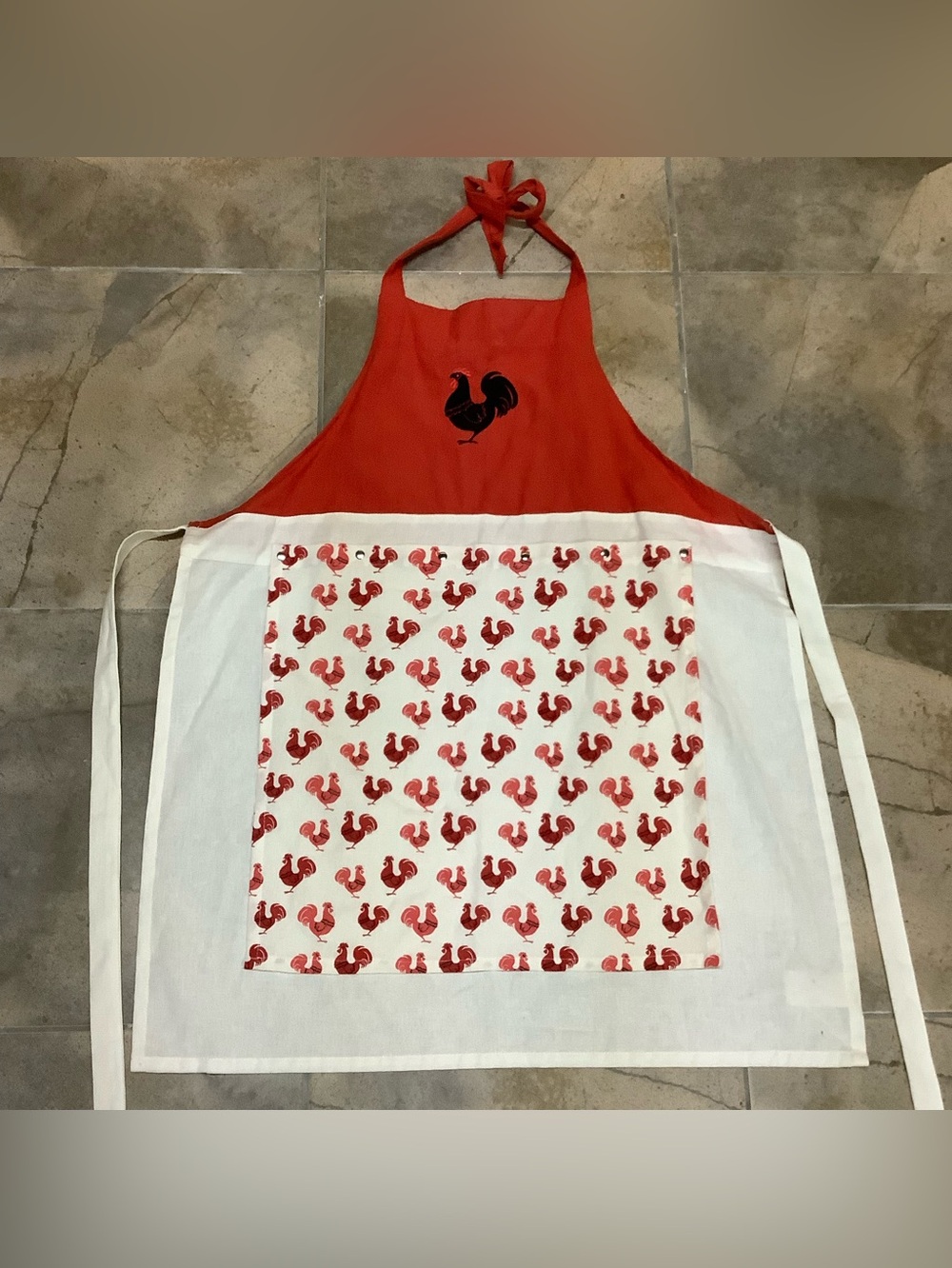 Sonoma Rooster Chicken Apron With Detachable Towel, Cotton, Adult Unisex